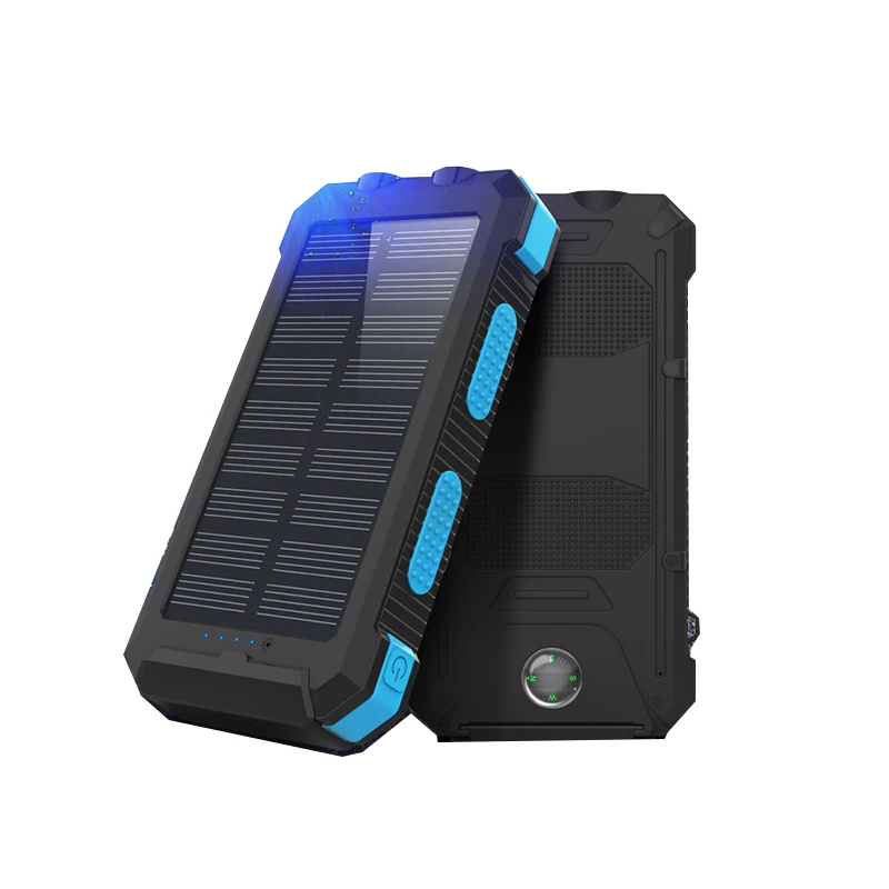 powerbanks 20000mAh waterproof solar battery portable mobile phone chargers power banks