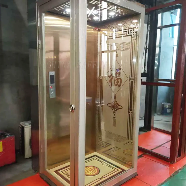 SAFELY LIFT Indoor Outdoor Residential Hydraulic Compact High Rise Elevator Lift Glass Home Elevator