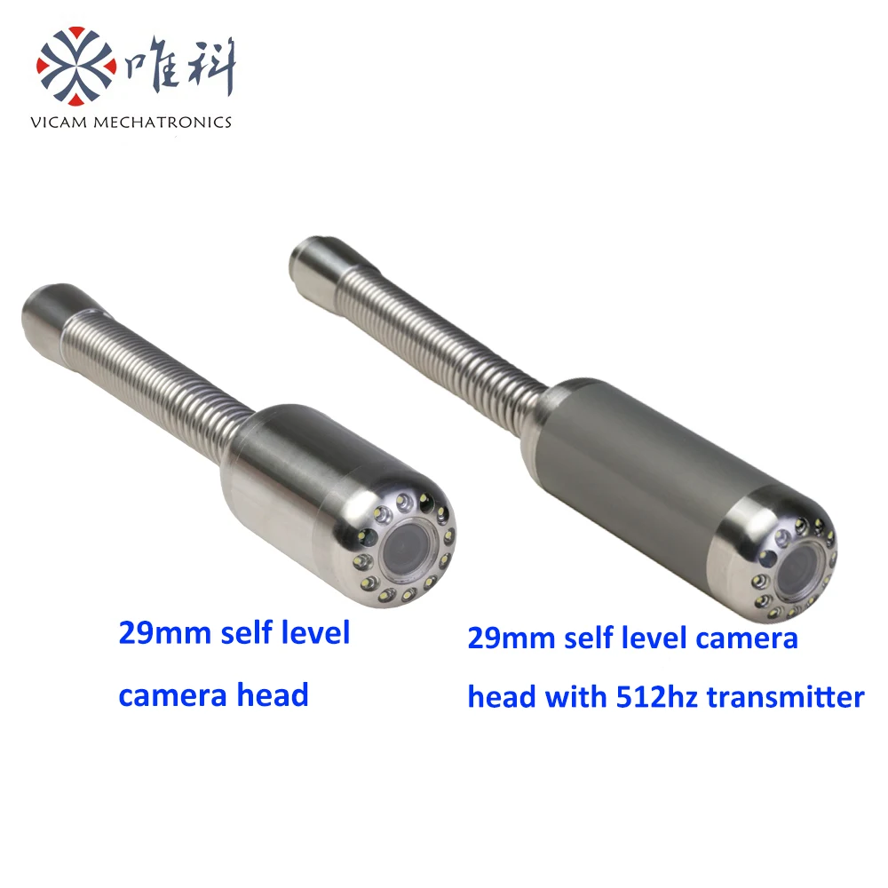 pipe Tube inspection video camera with 512Hz sonde pipe locator, meter counter, DVR, keyboard, skids
