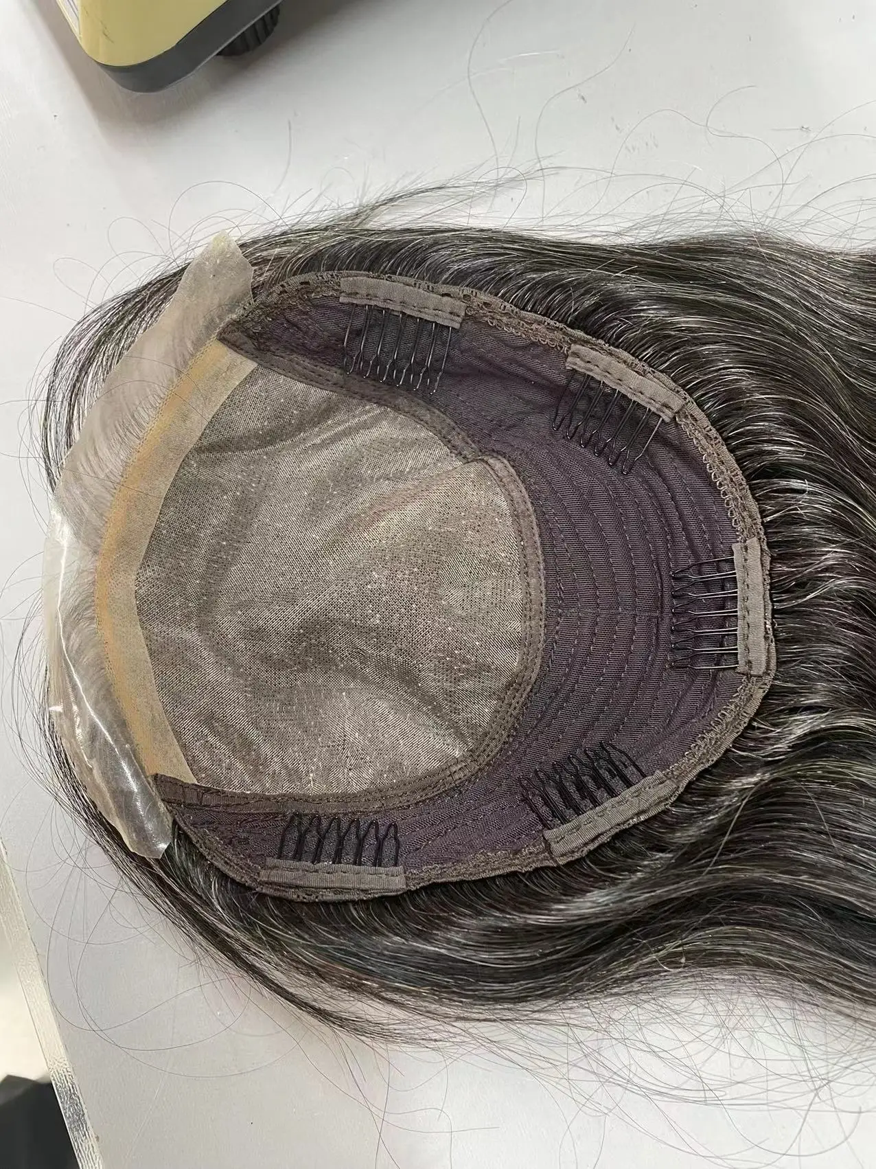 women hair pieces remy human hair toupee for women topper salt and pepper gray blonde hair topper