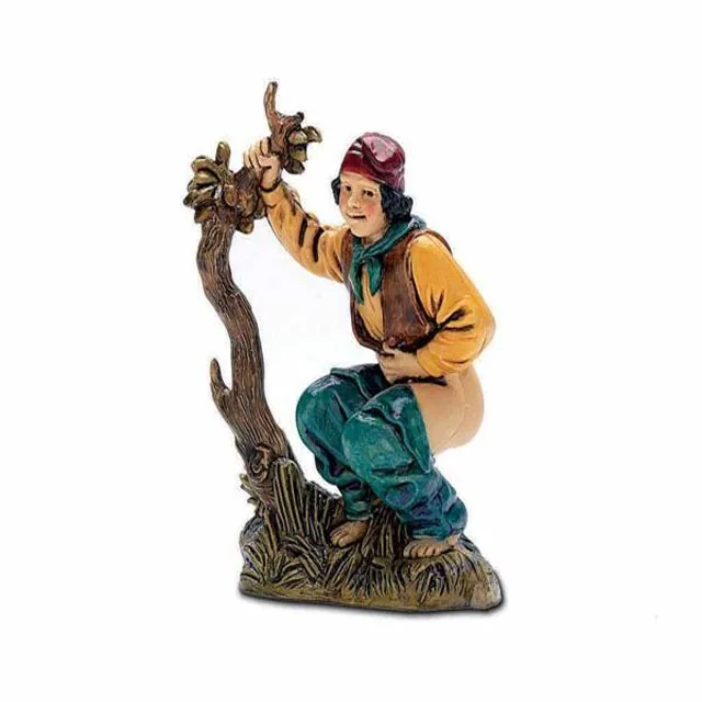 OEM custom hand made resin  traditional figurines decor caganer nativity scene Christmas figurines
