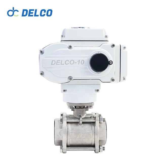 DELCO 2 Way 3 штуки из нержавеющей стали резьбовые моторизованные шаровые краны
