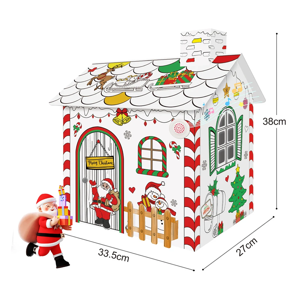 Diy Drawing Doodle house miniature paper diy toys other educational toys for diy dream house 3d puzzle Christmas Gift