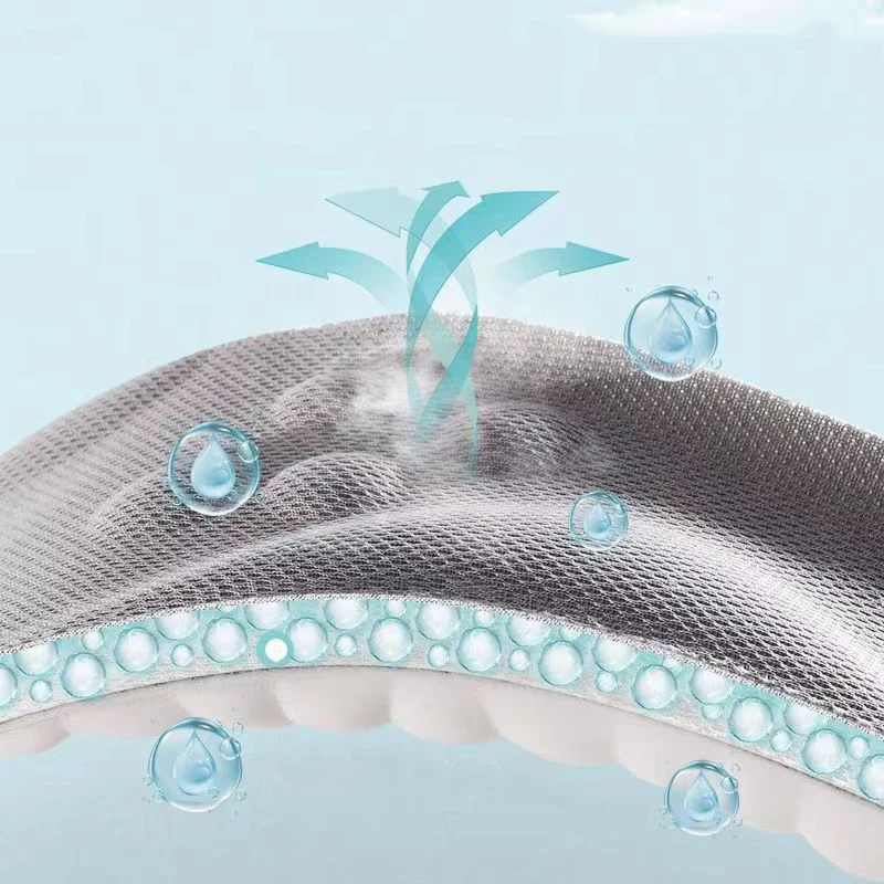 4D Sports Shoes Insoles Super Soft Running Insole for Feet Shock Absorption Baskets Shoe Sole Arch Support Orthopedic Inserts