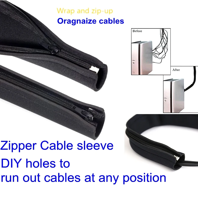 Cable Management Flexible Neoprene Cable Wrap