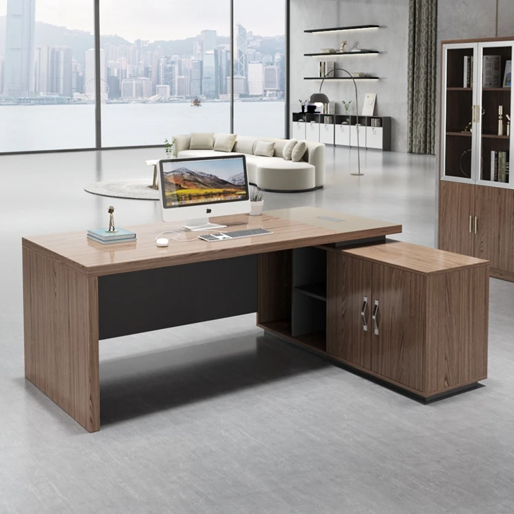 Office Furniture Modern Luxury L Shaped Ceo Manager Executive Desk Wooden Office Table
