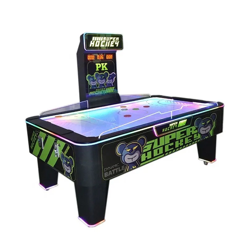 Factory Price Coin Operated Arcade Air Hockey Table Indoor Sport Amusement Super Hockey  For Sale