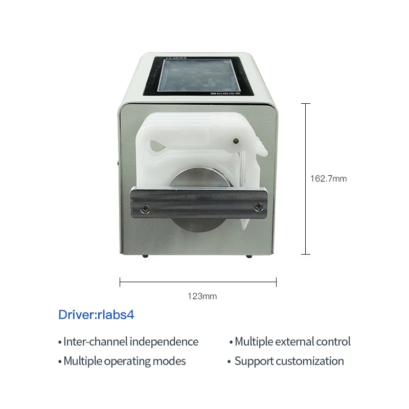 RLabS4 intelligent laboratory four channel independent control calibration micro flow touch precision distribution pump