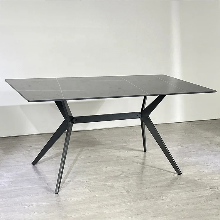 Good Selling Hotel Light Nordic Luxury Modern Ceramic Tile Top Dining Table Exclusive