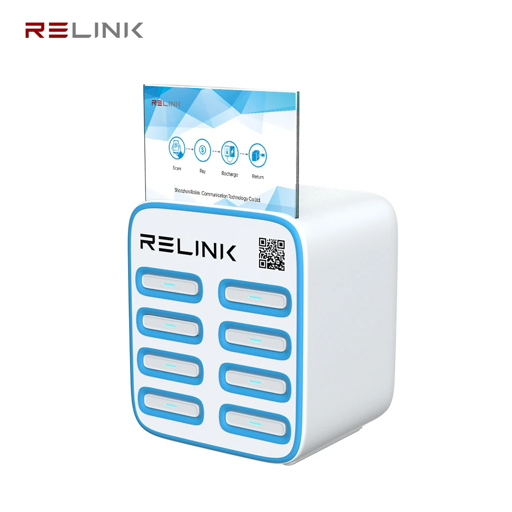 Restaurant Advertising CE RPHS FCC Public Mobile Phone Power Bank Sharing Desktop Charging Station