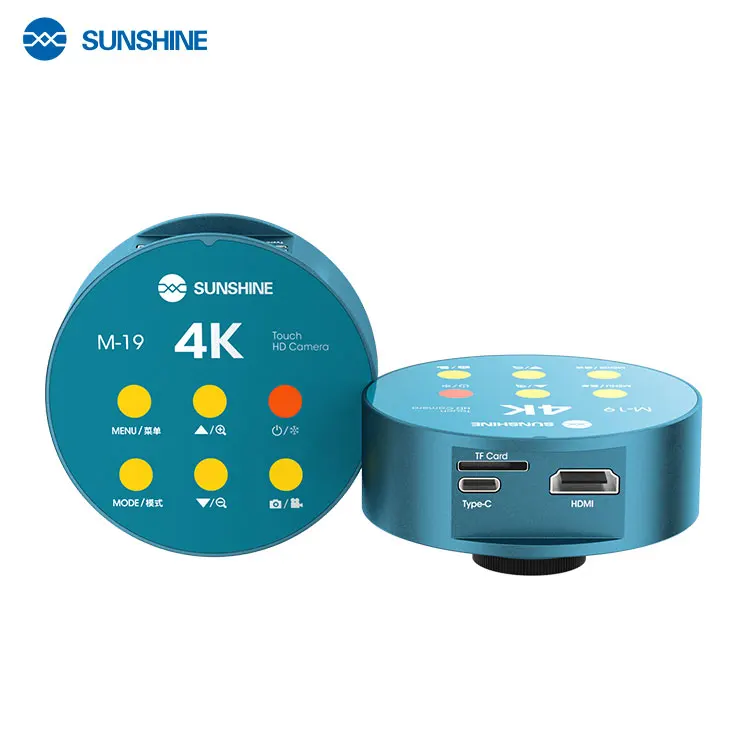 SUNSHINE M-19 Touch 4K HD Camera  8.29 million pixels For Mobile Phone Repair For Trinocular Microscope