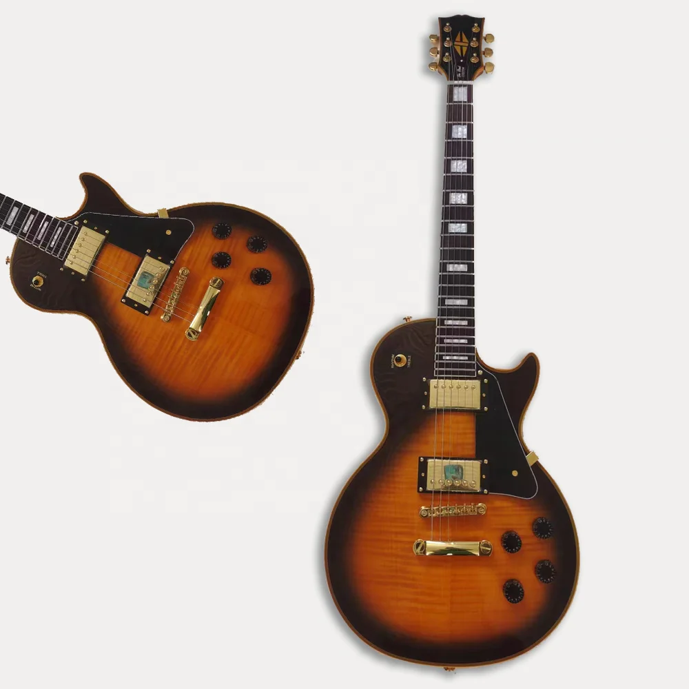 Китайская гитара с логотипом на заказ, известный мировой бренд, 6-струнная Электрогитара LP