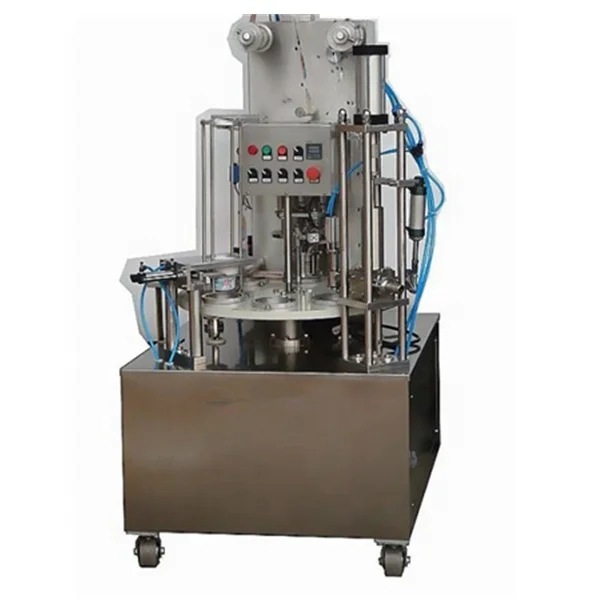 KIS-900 Rotary coffee capsule filling and sealing machine for nespresso, K cup