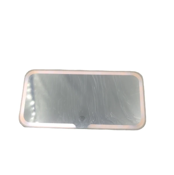 Vanity Mirror LED Light Rechargeable Car Cosmetic Mirror TouchScreen Auto car visor Makeup Mirror For Car Interior Universal