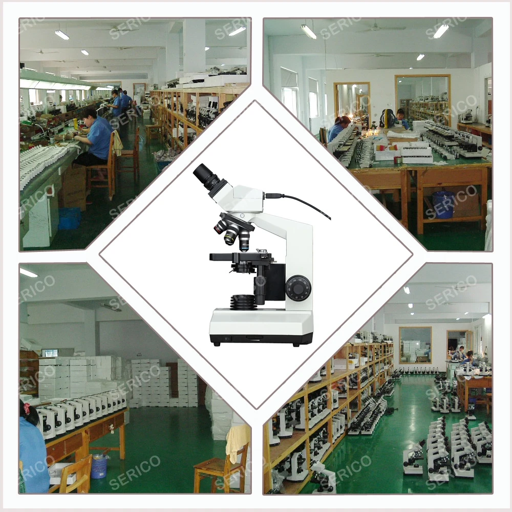 SERICO Laboratory Binocular Digital Video Biological Microscope  Model: DN-107T USB Output Teaching Use