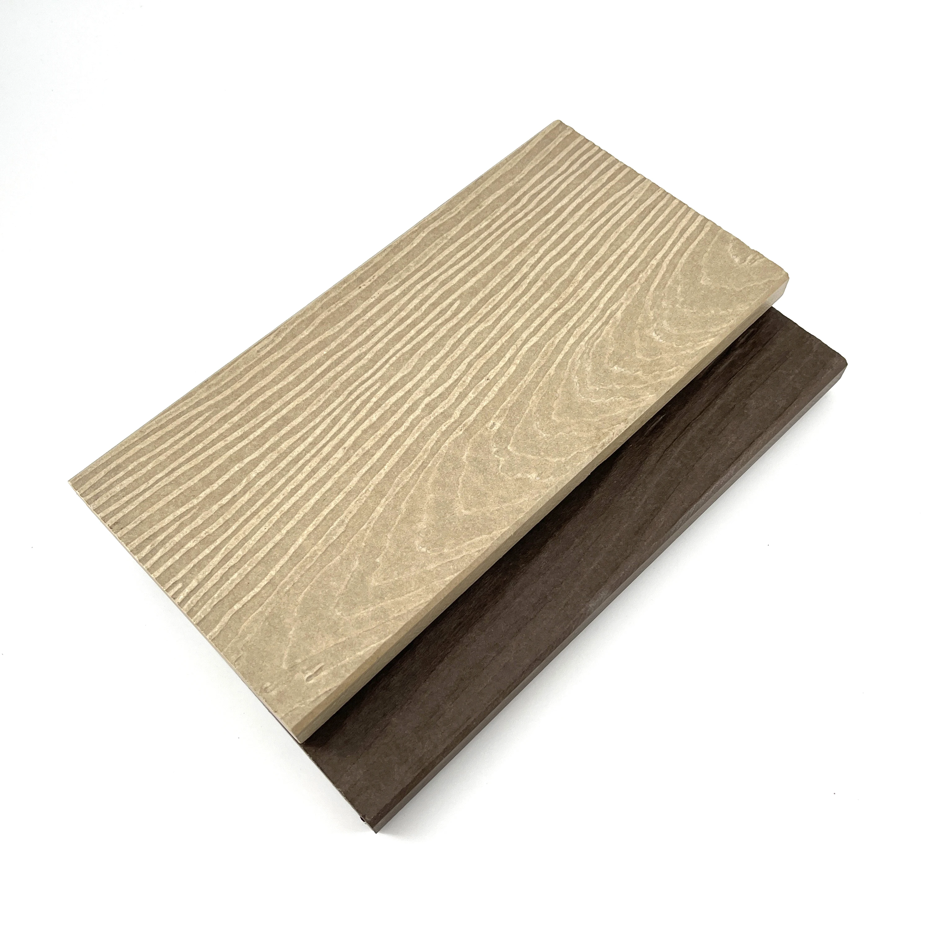New technology fiber cement board 3D embossed composite wood look decking outdoor flooring interlocking deck