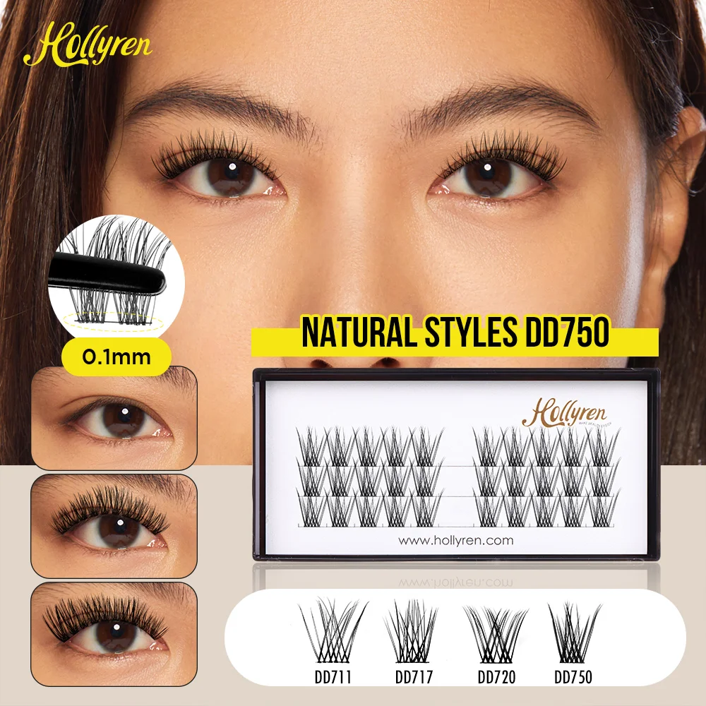 Custom Diy Eyelash Extension Kit Individual Cluster Lashes With Lash Bond And Seal And Remover Lash Applicator At Home