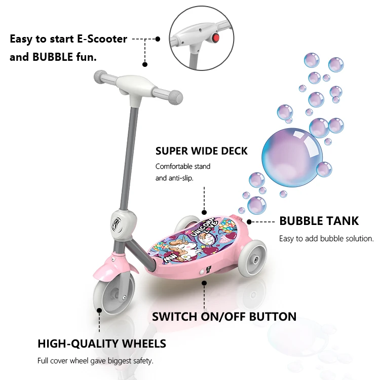 Safe Wholesale Step Balance 3 E Wheel Drift Trike Small Toy Car Ride On Children Cheap Mini Sale Electric Kids Scooter