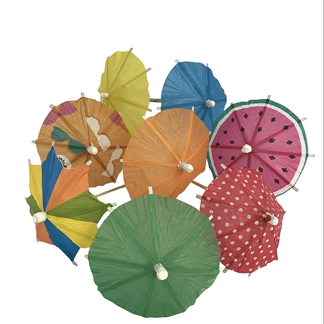 Cocktail Parasol Umbrella Sticks, Umbrella Toothpicks for Drinks, Party