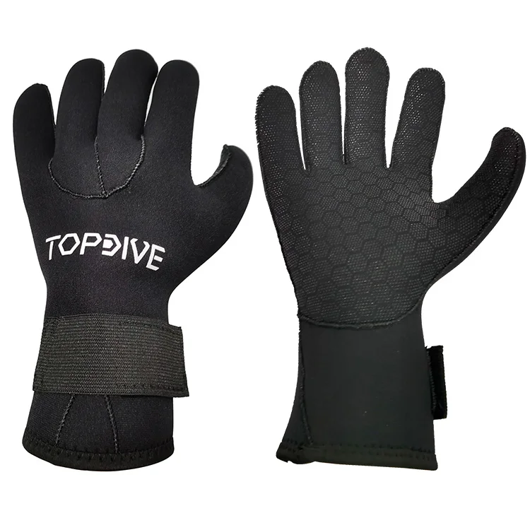 Нескользящие склеенные слепые сшитые регулируемые пользовательские логотип неопреновые 3 мм серфинг дайвинг перчатки