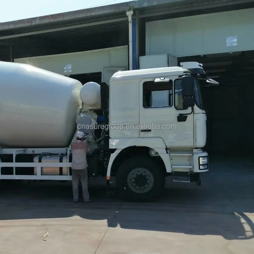 SHACMAN 6x4 Тип 8 м3 9 М3 10 Подержанный Новый Бетономешалка Cummins 340 л.с. двигатель E2 RHD цементовоз