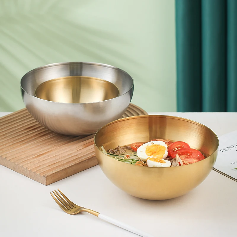 Mixing Salad Bowls Stainless Steel Kitchen Noodle Bowl Wholesale High Quality Korean Style Stainless Steel,metal All-season
