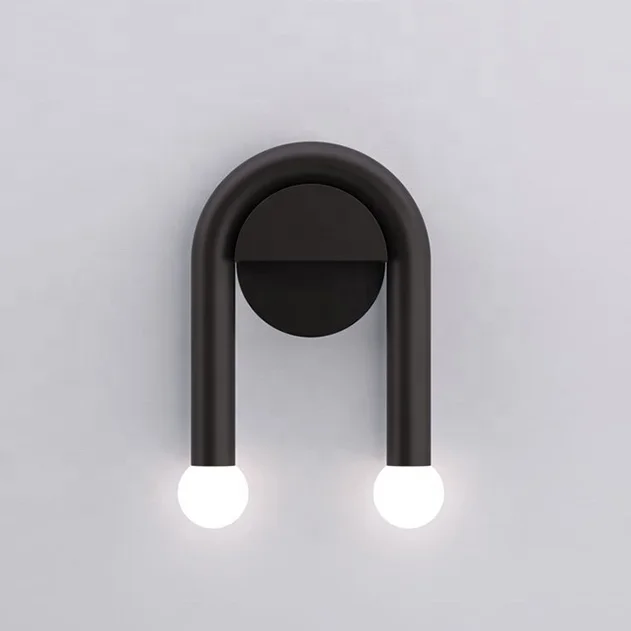 New Product Ideas 2021 Modern Wall Sconce LED Wall Lamp Cool White U-shaped double head Wall Lights