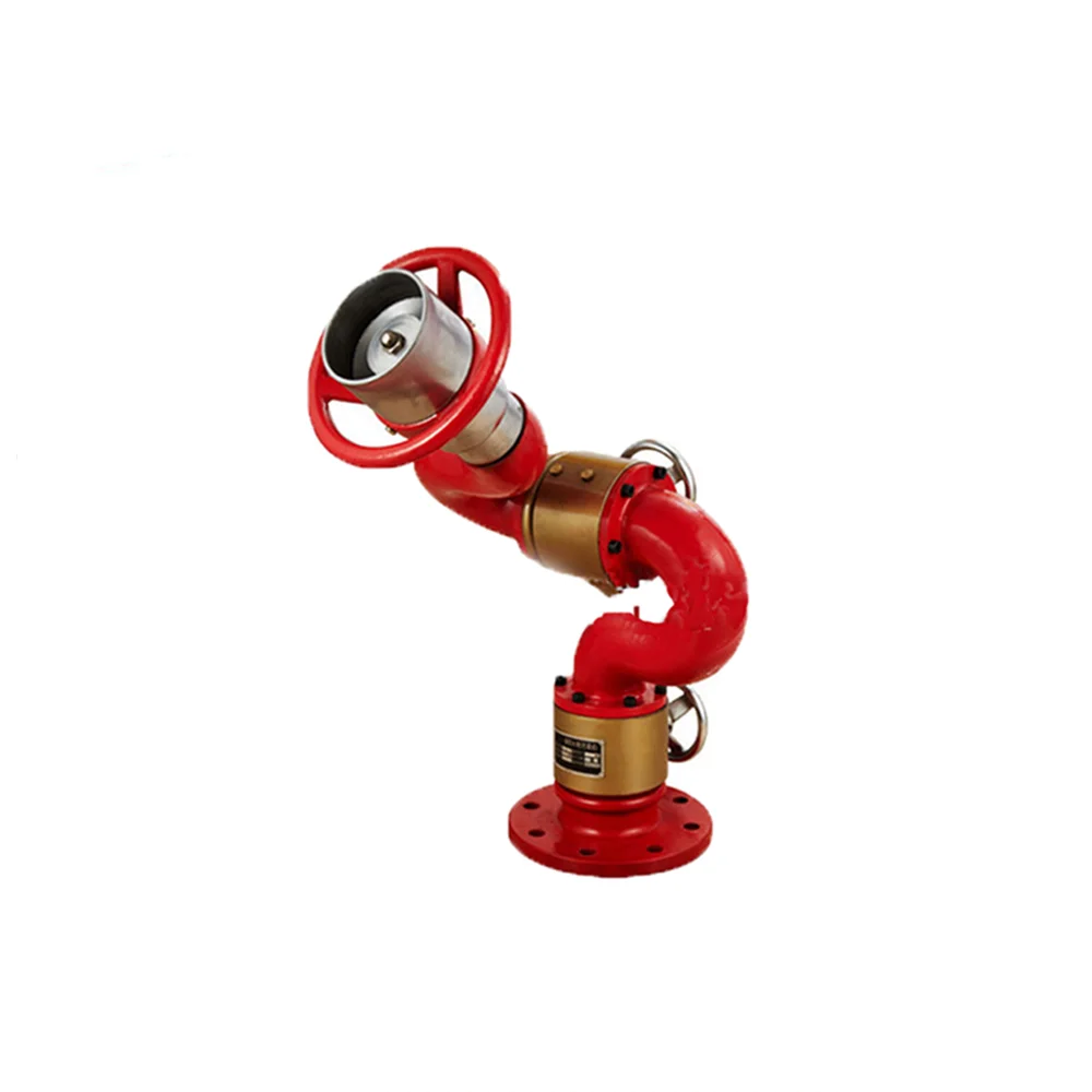 Fire Fighting Water Monitor Outdoor Monitor Red Hydraulic Type, Electric Stock Serial Fire Monitor Ductile Iron or Aluminum