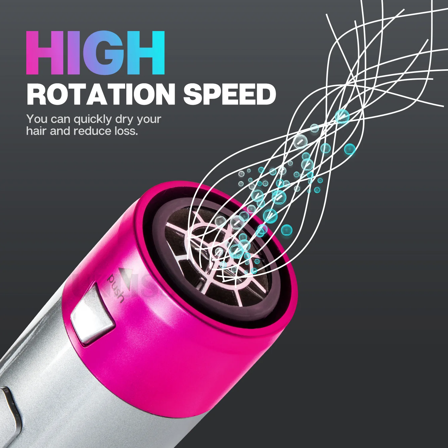 New Trend 5 In 1 Hair Air Wrap Styler Hair Dryer Hot Air Brush Professional Hair Straightener Curler Styling Tools  Airwrap
