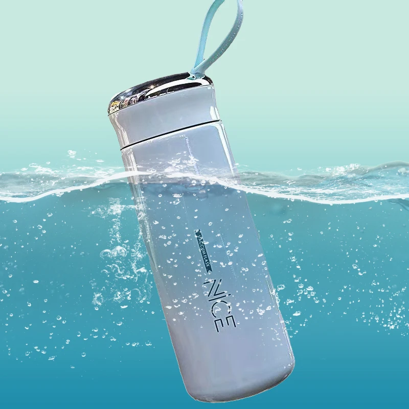 Новые Летние красивые чашки силиконовый Чай infuser двойная стеклянная силиконовая бутылка для воды