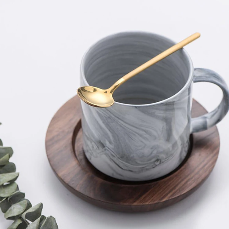 Custom Logo 304 Stainless Steel Round Long Handle Mini Small Silver Gold Dessert Ice Cream Spoon Reusable Coffee Tea Stir Spoon