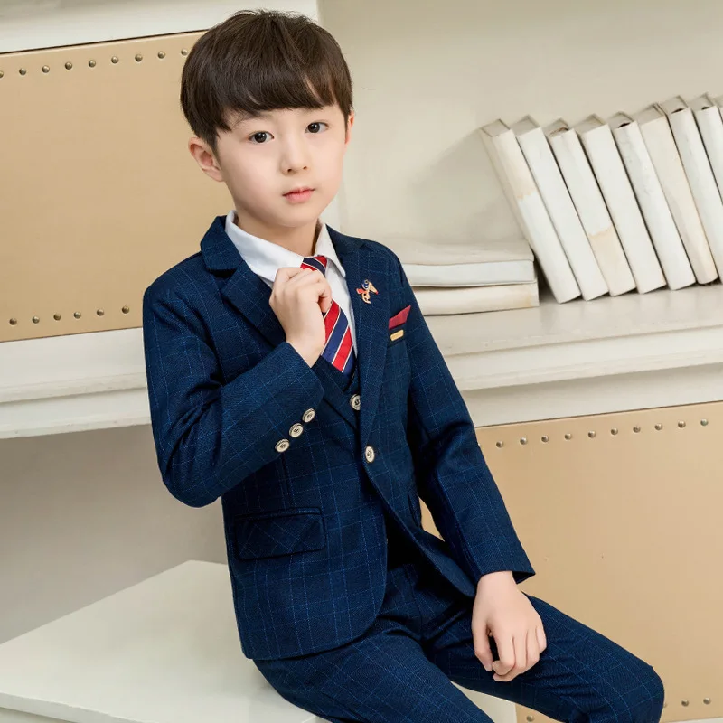 High quality Kid Boy Formal Wear Boys 3 Piece Suit with Vest and Pants