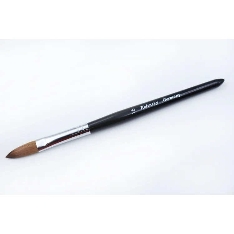  2021 High Quality 100% Pure Kolinsky Germany Acrylic Brushes Size 8 10 12 14 16 Marble Nail