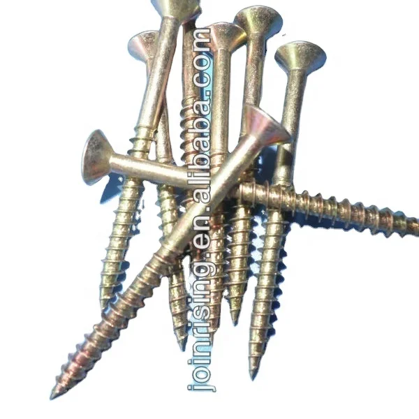 China high quality chipboard screws zinc plated DIN7505 low price