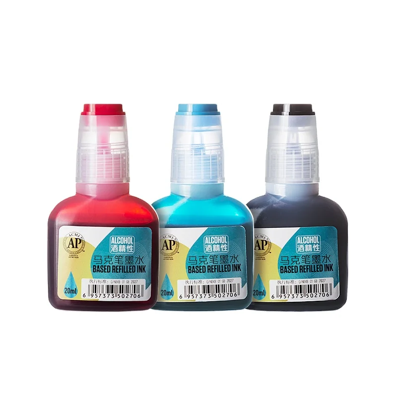 Superior 216 colors alcohol based inks set for marker alcohol marker refill ink