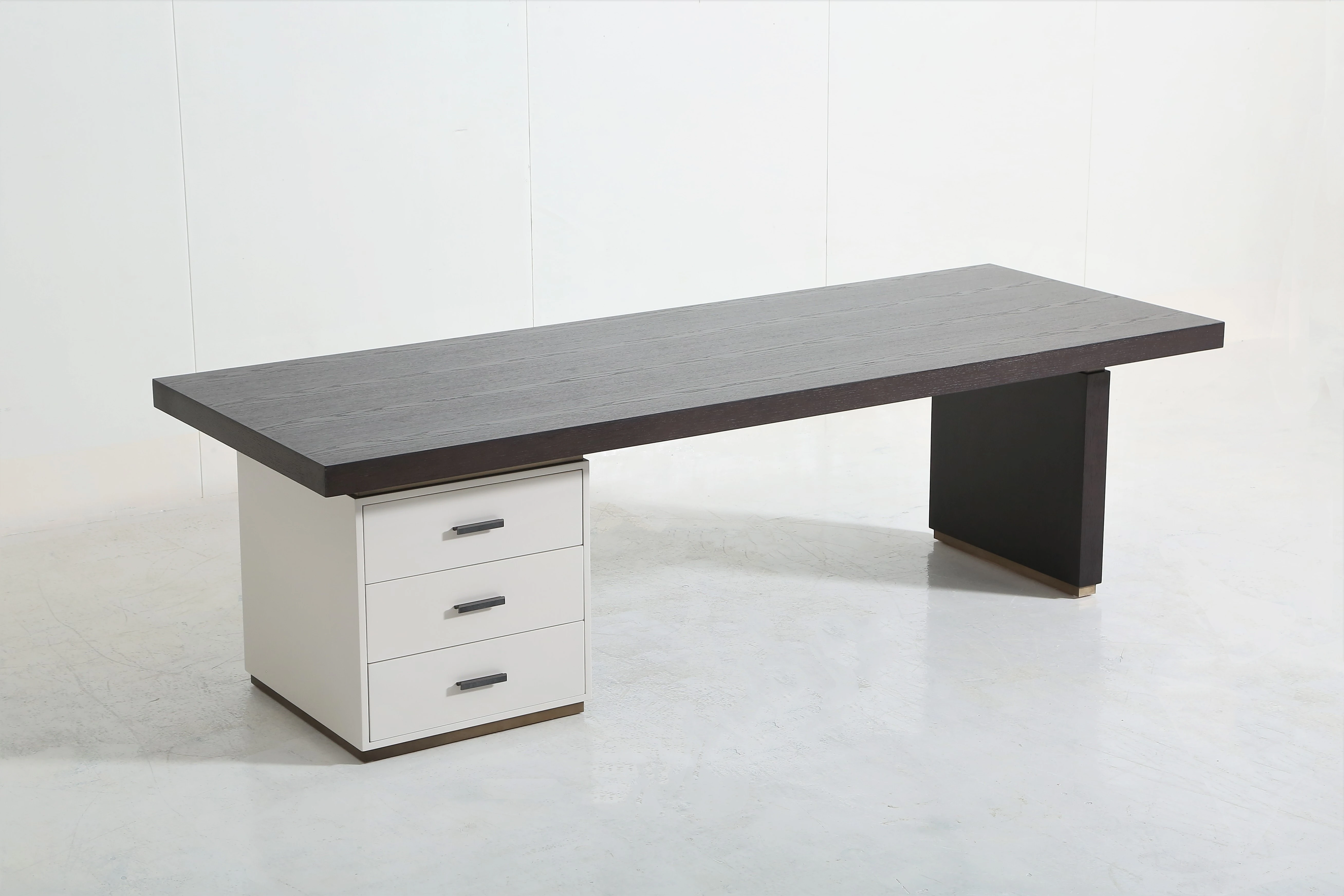 recycled pine Home designer Rectangular metal legs sheet table modern simple for villa hotel homestay dining coffee area table