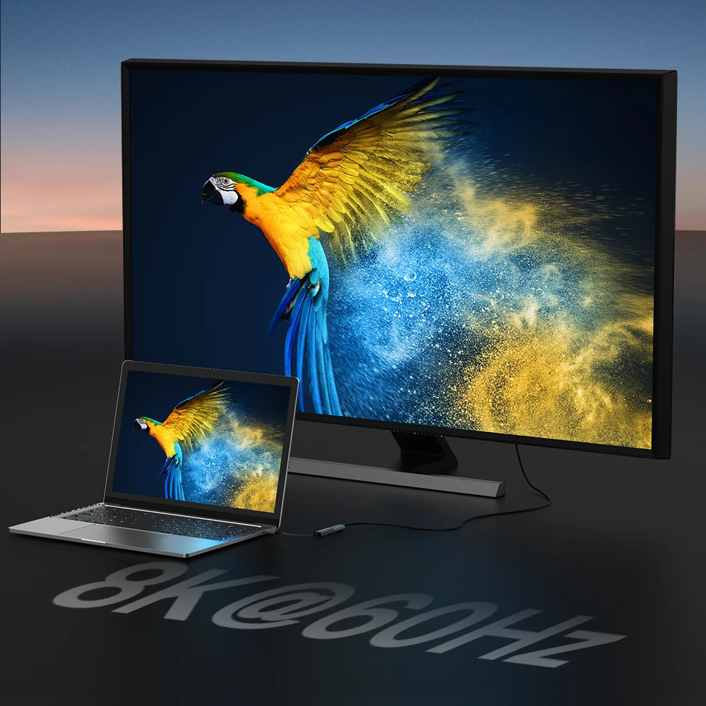 UNIEAN оптовая продажа с завода HD 2 м Type C на 8K 4K Hdmi кабель Usb 3 c 60 Гц порта дисплея для Macbook pro
