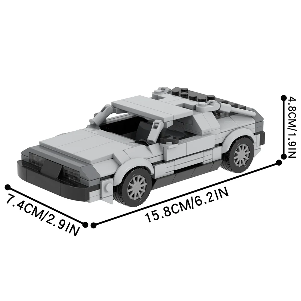313 шт. MOC4133 вернемся в будущее гоночный автомобиль кирпичи серии фильмов сборка модели DIY Развивающие строительные блоки детские подарочные игрушки