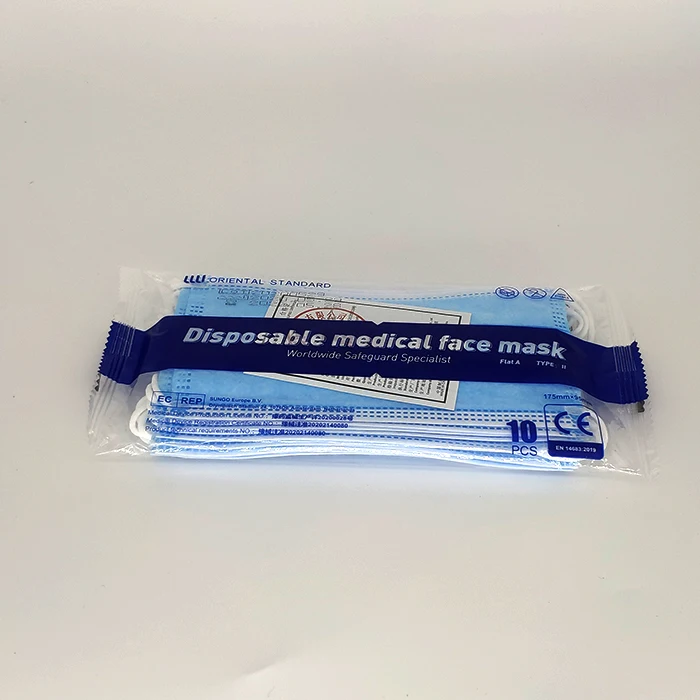 
Factory Direct CE Type IIR Medical Barbijos Descartables Quirurgico 3ply Protector Barbijos Face Mask 