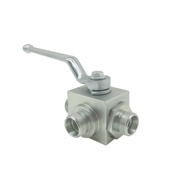 DIN5253 KHB3K -15LR 4000psi 3 way 1/2 с наружной резьбой из нержавеющей стали гидравлический шланг высокого давления шаровые краны 1/8-11/4