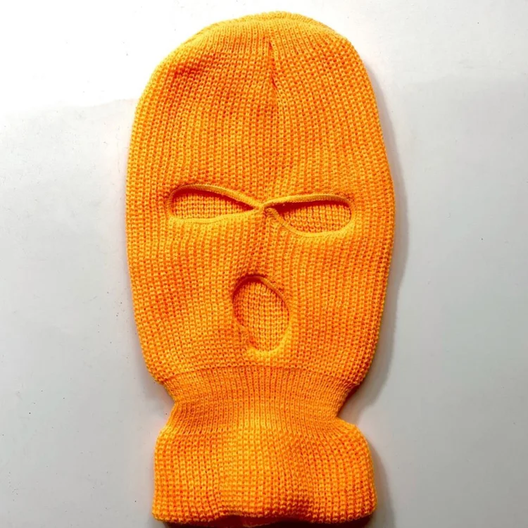 Winter Balaclava Jacquard Full Face Cover Neck Gaiter Masks 1 Hole Ski Mask Custom Logo