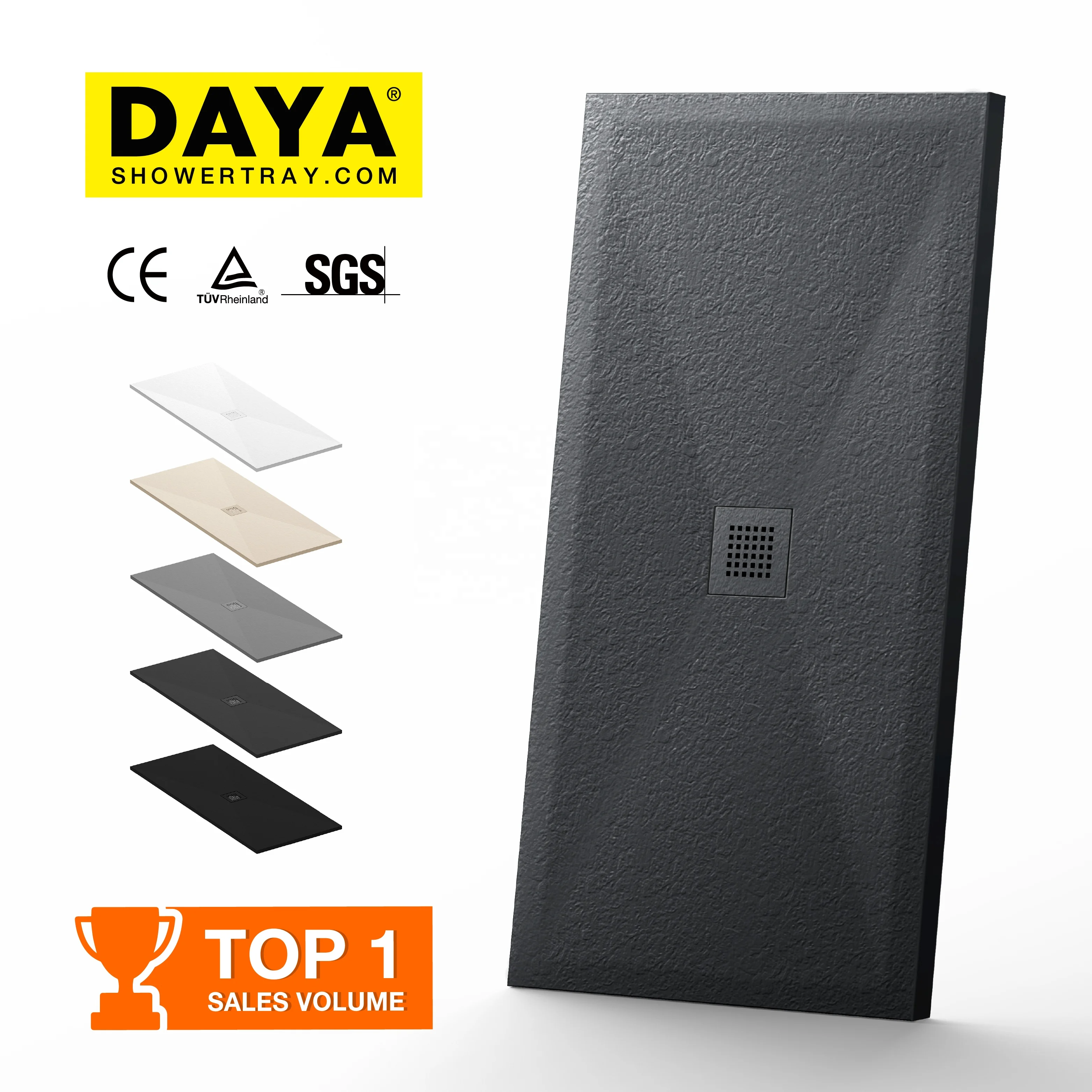 Shower room Solid Surface composite stone resin marble shower tray shower base