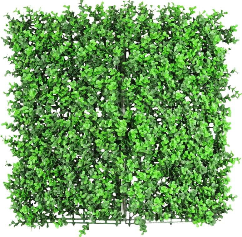 Vertical system green plant plastic grass roll DIY artificial boxwood wall