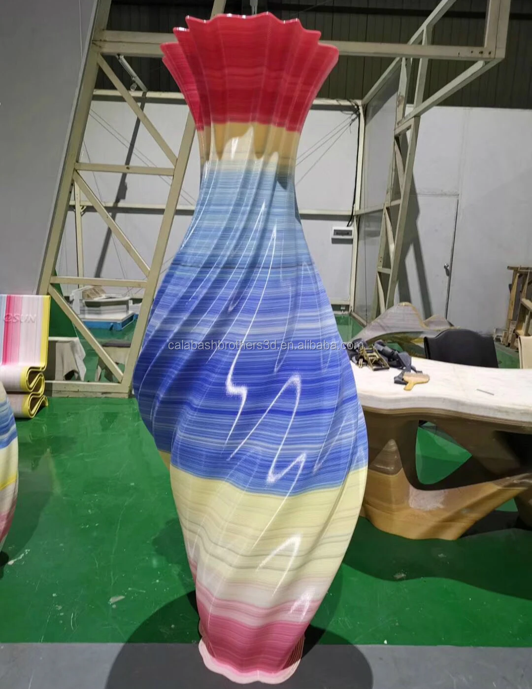 OEM 1pcs Rapid Prototyping Large 3D Printing sculpture Solution FDM Pellet 3D Printing Color Furniture Chair Table Vase prop