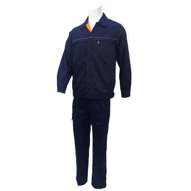 OEM customized logo cotton workwear jacket and cargo pants 2pcs work suit casual work uniform for car factory engineer
