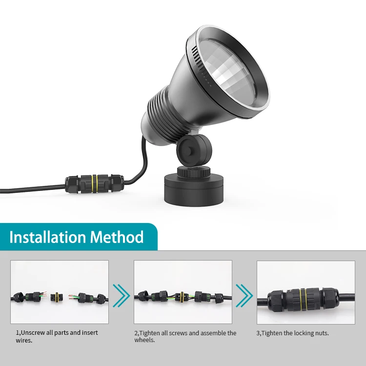 Хит продаж 4 Pin 5 водонепроницаемый разъем Led свет силовой кабель