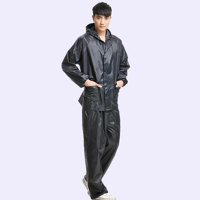 Waterproof Motorcycle Terno Raincoat With Reflector Windproof Mens Rain Coat For Riders Jas Hujan