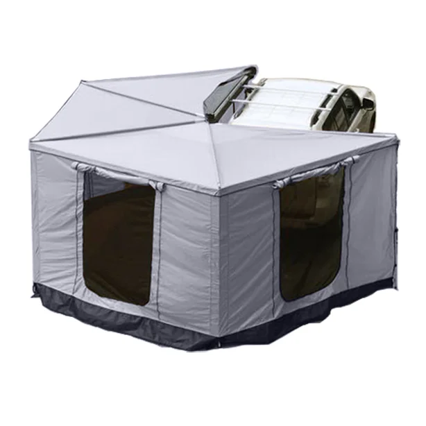 Wildsorf waterproof  Rectangular 270 degree retractable car side foxwing awning side wall room camping