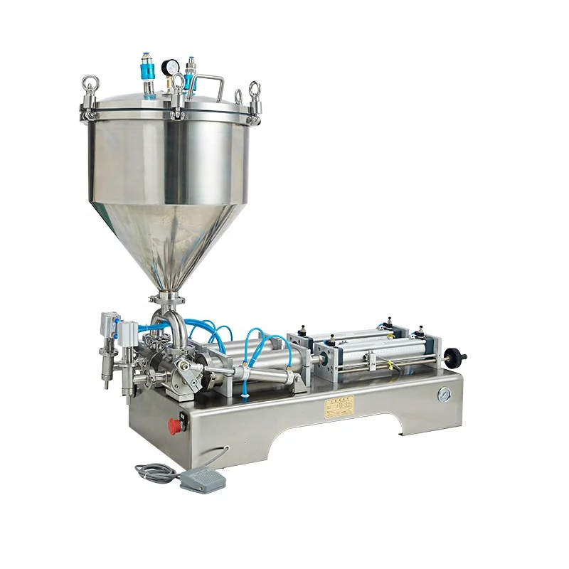 DUOQI G1WTD with air pressure horizontal type paste  Semi Automatic Cream toothpaste Honey Chocolate Yogurt fill machine