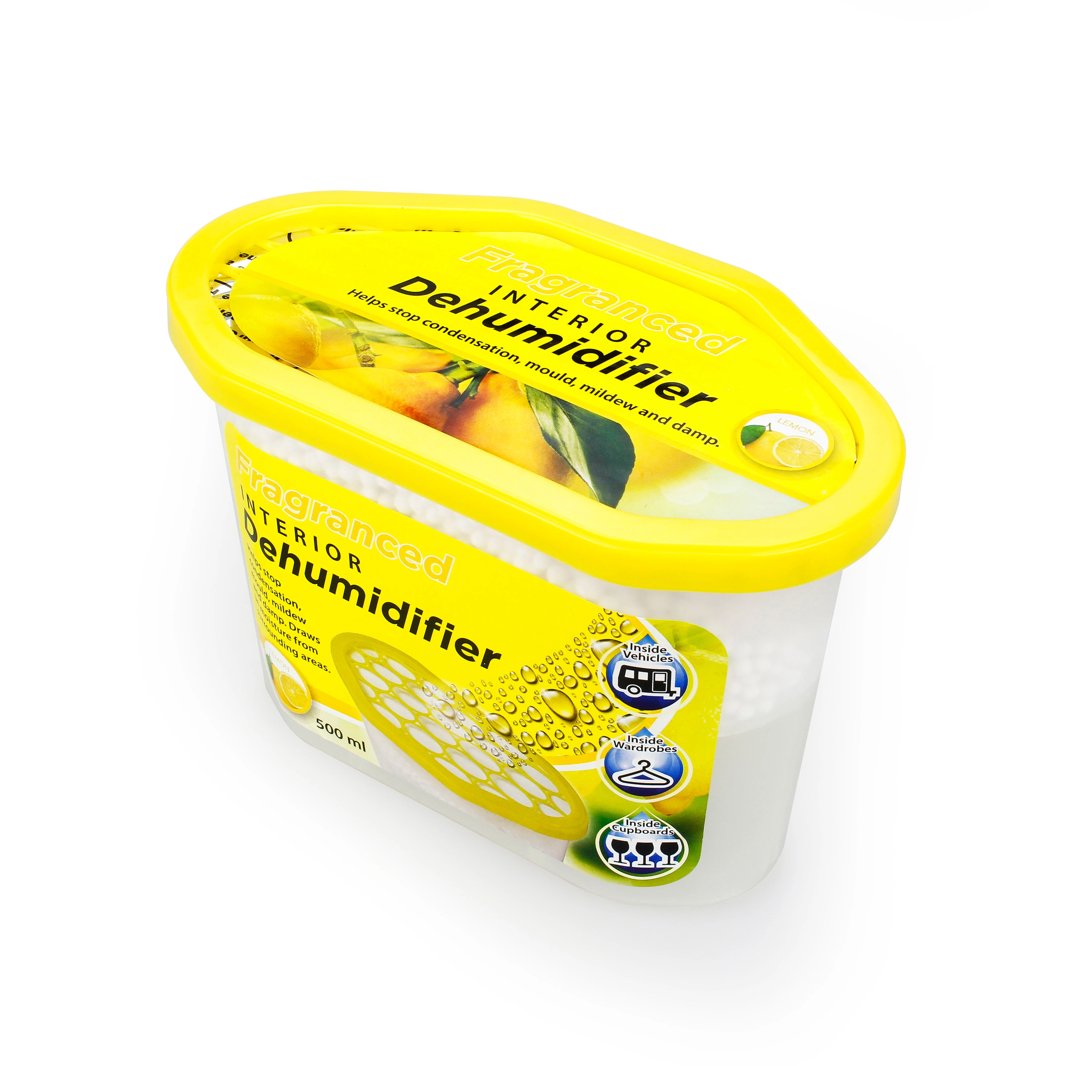 
700ML Manufacturer Price Lemon Eco-friendly Household Damp Dehumidifying Moisture Box 